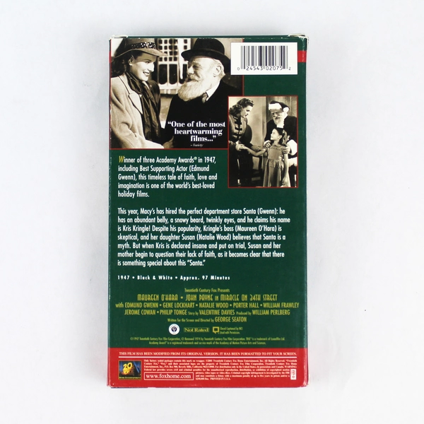 Miracle on 34th Street 1947 The Original Holiday Classic Movie 2001 VHS