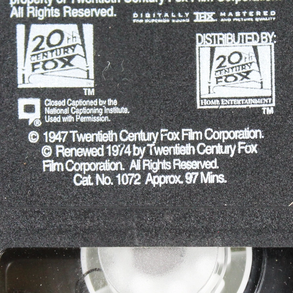 Miracle on 34th Street 1947 The Original Holiday Classic Movie 2001 VHS