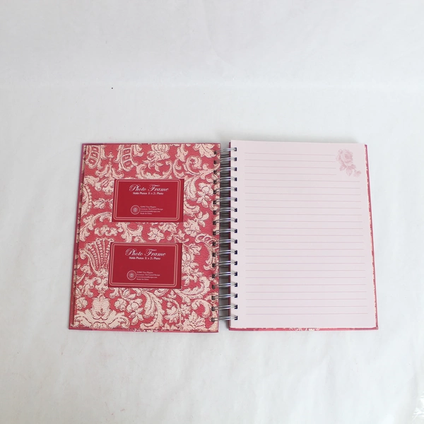 Journal Photo Holder Tri Coastal Design Tina Higgins Paisley Red Spiral 2002