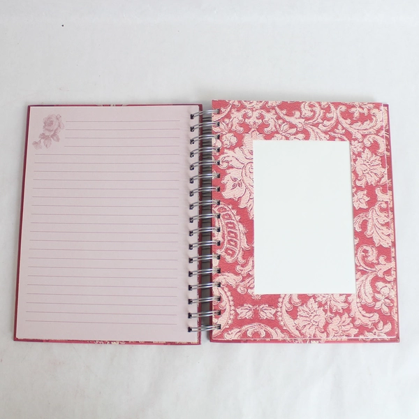 Journal Photo Holder Tri Coastal Design Tina Higgins Paisley Red Spiral 2002