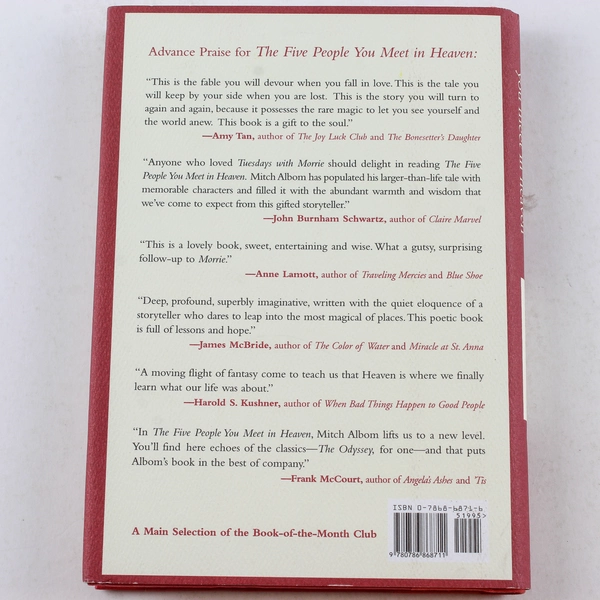 The Five People You Meet in Heaven Mitch Albom 2003 Hyperion Hardcover