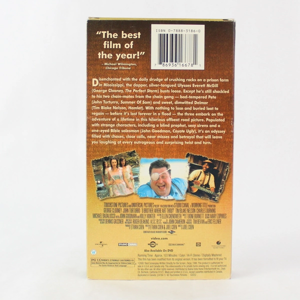 O Brother, Where Art Thou VHS 2000 Touchstone Home Video George Clooney