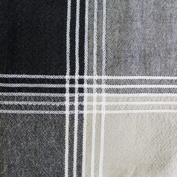 Unbranded Tablecloth Gray Taupe White Plaid Dining Room Home Decor 48.5in Square