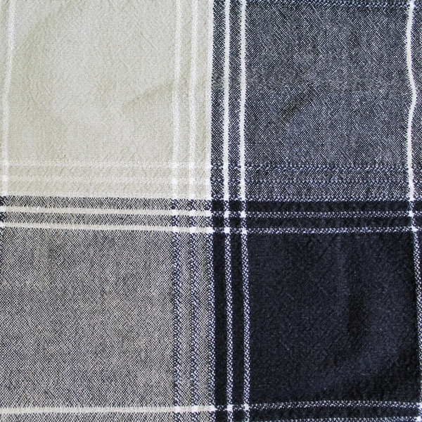 Unbranded Tablecloth Gray Taupe White Plaid Dining Room Home Decor 48.5in Square