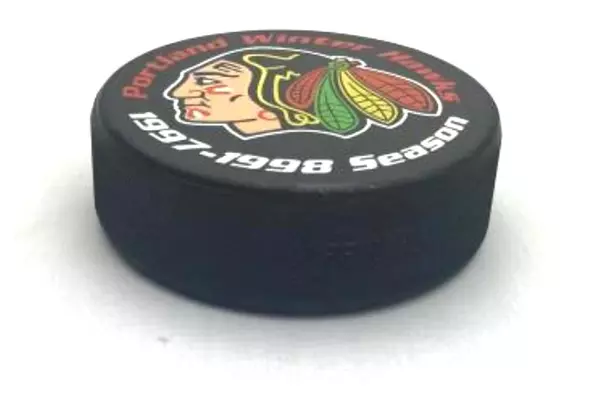 Portland Winter Hawks 1997-1998 WHL Hockey Puck Authorized Souvenir