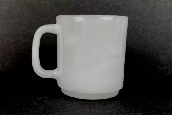 Vintage Milk Glass Mug Alberta Canada Souvenir Cup