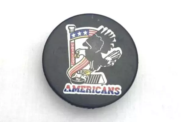 Tri-City Americans Official WHL Hockey Puck Patriotic Collectible Made in Canada