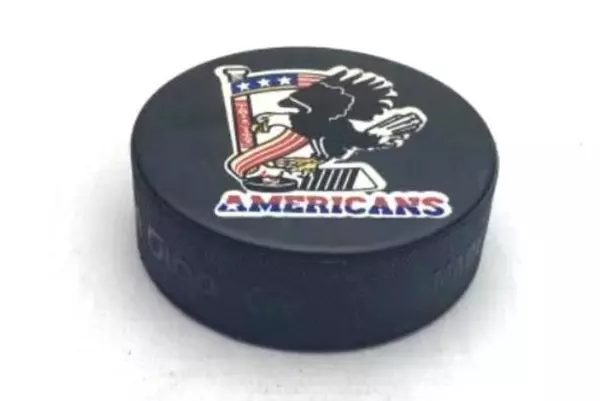 Tri-City Americans Official WHL Hockey Puck Patriotic Collectible Made in Canada