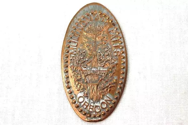 Multnomah Falls Oregon Rolled Elongated Penny Commemorative Souvenir Coin