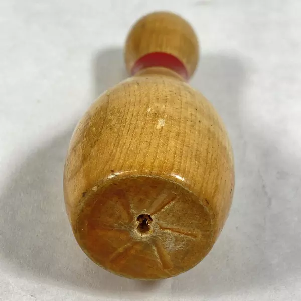 1986-87 New York Rotary Bowling League Wood Bowling Pin Award 140 Average