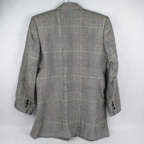 Vintage Kasper for A.S.L Women's Plaid Dress Jacket Blazer One Button Size 8 