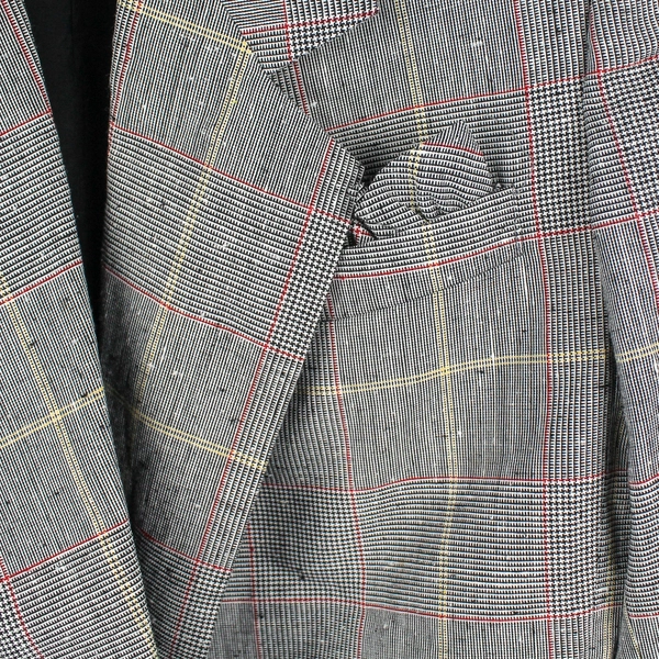 Vintage Kasper for A.S.L Women's Plaid Dress Jacket Blazer One Button Size 8 