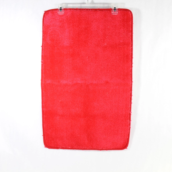 3-Piece Red Bathroom Rug Set & Toilet Seat Cover Contour Home Decor