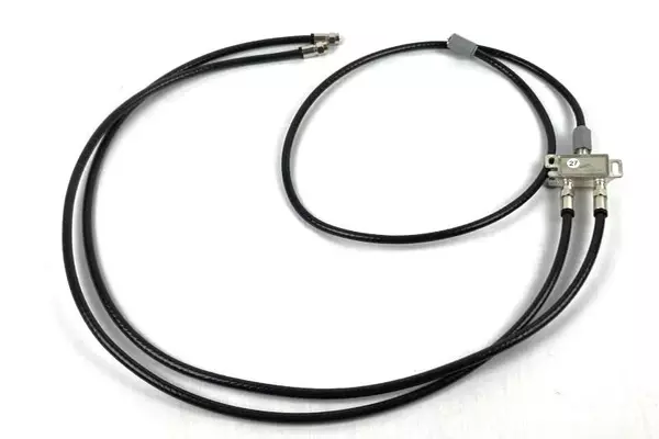 Starburst Coaxial Two Way Splitter with Three Included Three Foot Coaxial Cables