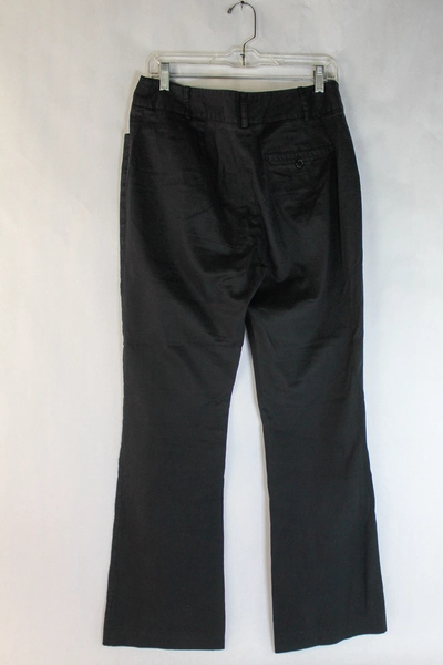 AK Anne Klein Dress Pants Slacks Stretch Women's Size 8 Black Flat Front Pockets