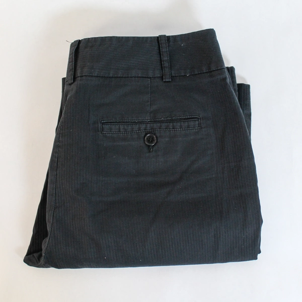 AK Anne Klein Dress Pants Slacks Stretch Women's Size 8 Black Flat Front Pockets
