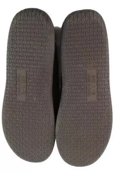 Weatherproof Brown Ade Slippers Men's Size Large 11-12 Slip On Rubber Sole