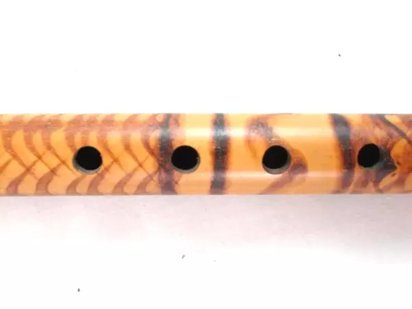 Hand Made Folk Art Bamboo Flute 14" Fipple End Blown
