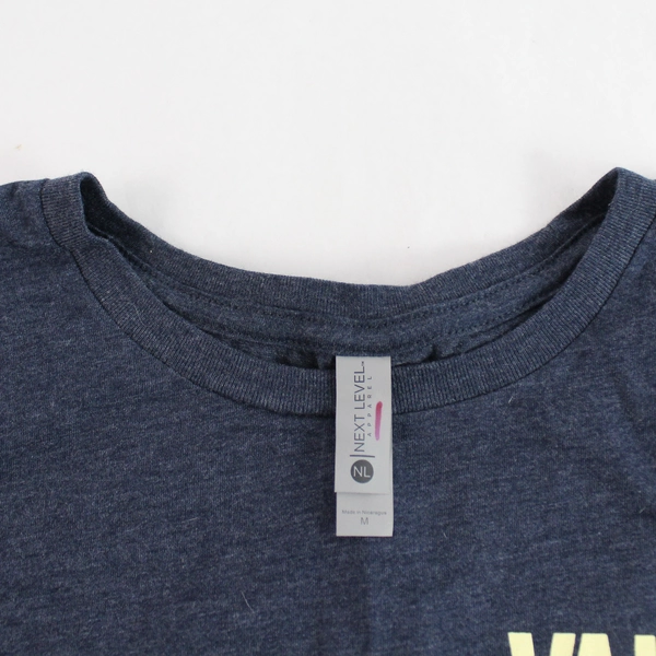 Next Level Apparel Blue Vail Jazz Cotton Blend T-Shirt Women's Size Medium