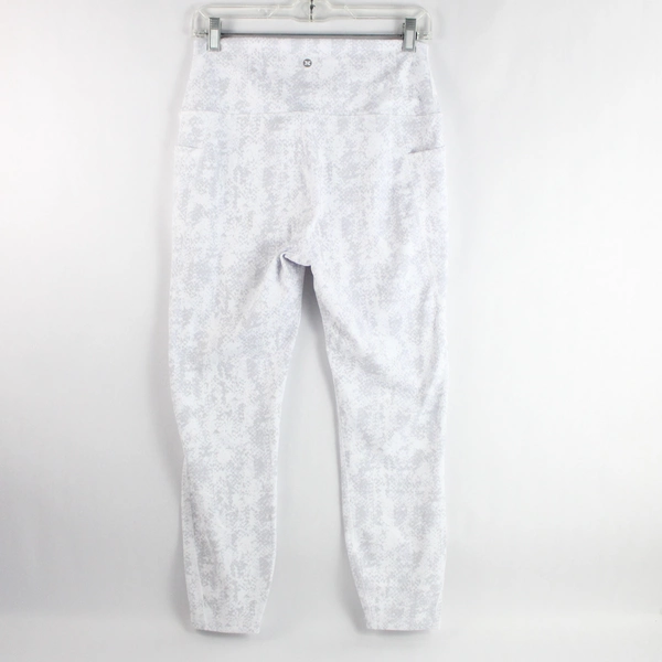 RBX Activewear Gray White Running Yoga Leggings Women's Size Large