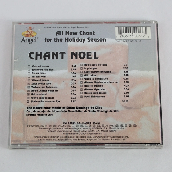 Chant Noel: Chants For The Holiday Season Audio CD 1994 Angel Records