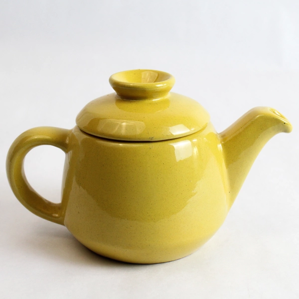 Vintage Frankoma Plainsman Autumn Yellow Teapot