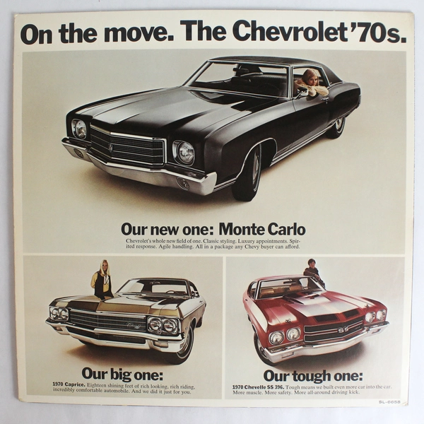 On The Move The Chevrolet 70's Vinyl LP Special Collectors Album 1969