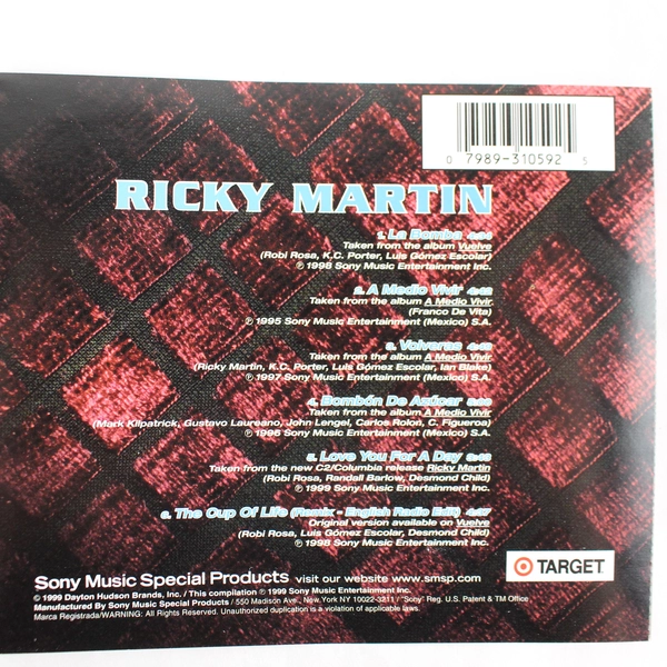Viva Album by Ricky Martin CD 1999 Sony Music Entertainment Target