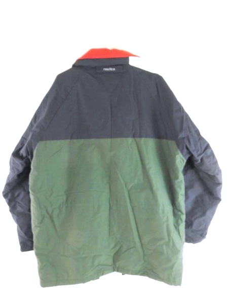Nautica Navigation 83 Jacket Men's Size Large Full Zip Green Blue Colorblock