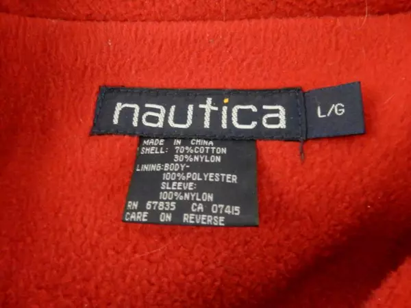 Nautica Navigation 83 Jacket Men's Size Large Full Zip Green Blue Colorblock