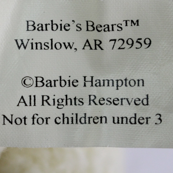 Vintage Barbie Hampton Barbie's Bears White Polar Bear Plush 9"