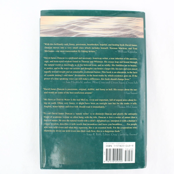My Story As Told by Water by David James Duncan 2001 Hardcover
