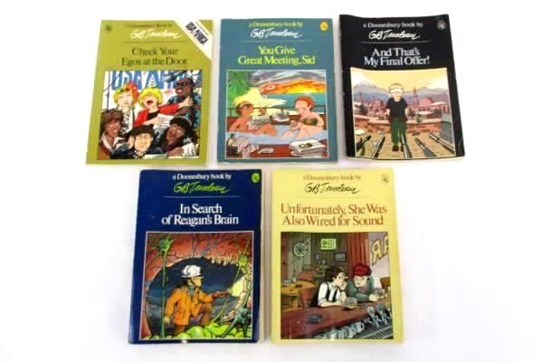 Lot of 5 Paperback GB Trudeau Doonesbury Comic Strip Books 1979-1984