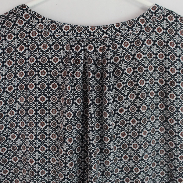 Liz Claiborne Patterned Short-Sleeve Blouse Women's Size XL