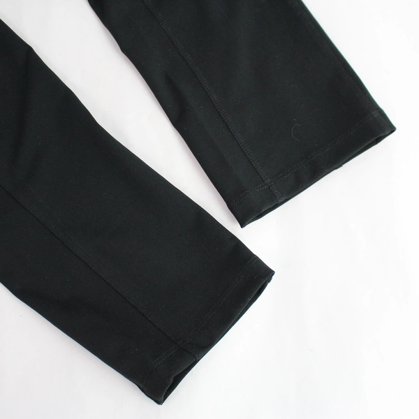 Eddie Bauer Women's Black Athletic Capri Leggings Size Medium Zip Up Pocket