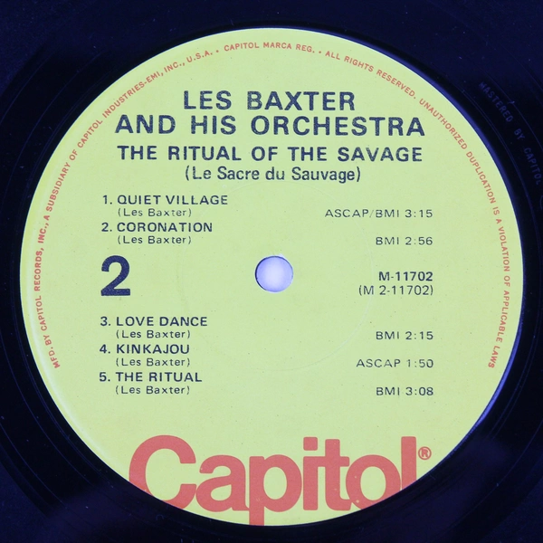 Les Baxter And His Orchestra Ritual of the Savage Re-Issue 1957 Vinyl Record