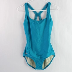 SPEEDO One Piece Teal Blue Swimsuit Women's Size 6