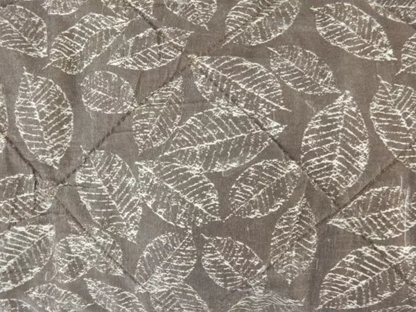 Quilted Sofa Slip Cover Couch Throw For Pets Small Sofa Leaves Brown Cream