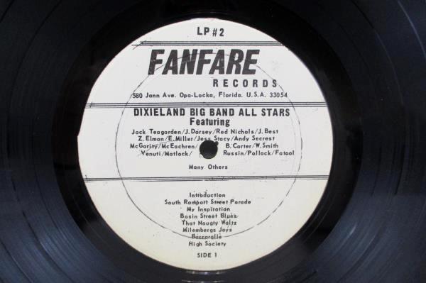 Dixieland Big Band All Stars Vinyl Record LP Fanfare LP-2-102 Shrink Wrap