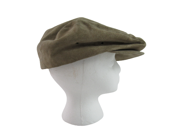 Vintage Stetson Genuine Suede Leather Cabbie Driving Hat Tan Made In USA
