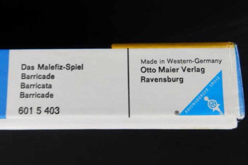 Vintage Das Malefiz Spiel Barricade Ravensburger Spiele Board Game in German