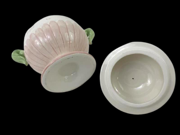 Vintage Fairy And Flower Ceramic Sugar Bowl Everywhere You Look There Is Magic