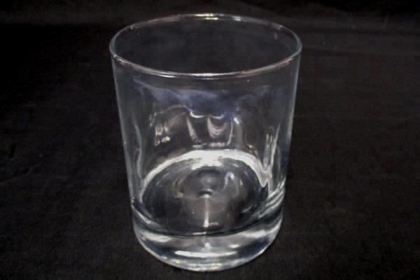 Set of 4 Whiskey Brandy 12oz Drinking Glasses 4" tall Circular Indented Sides