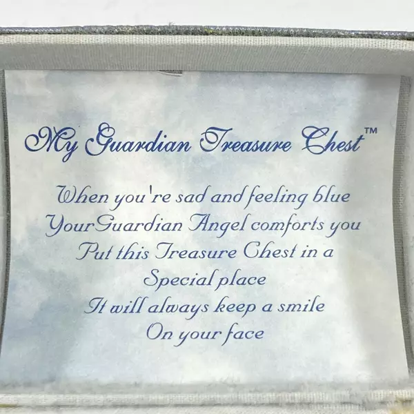 My Guardian Treasure Chest Guardian Angel With Prayer Poem
