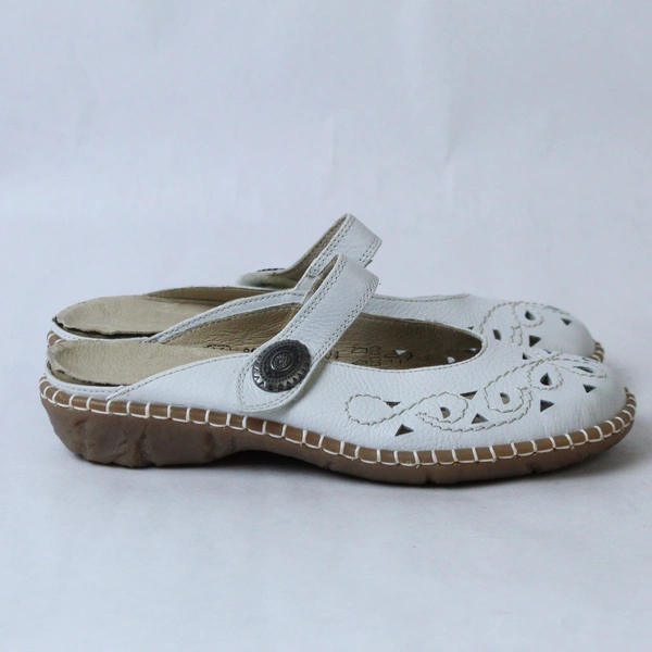 Remonte Dorndorf Women's Size 36 White Slip-On Shoes, Easy Fasten- Repaired