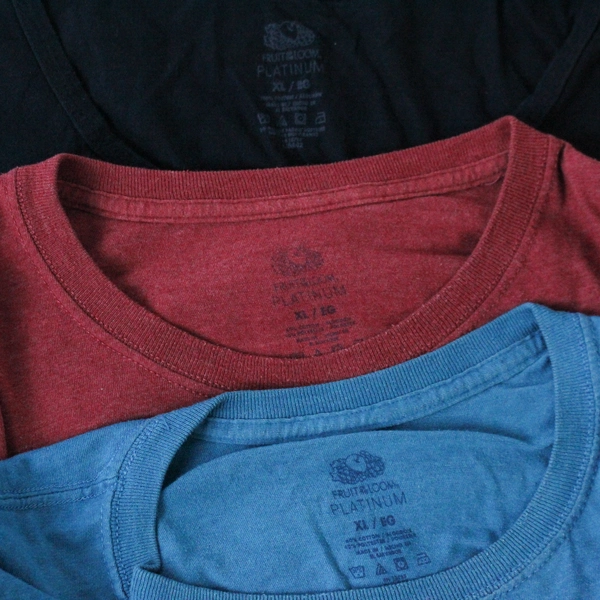 Lot of 3 Fruit of The Loom Jerseys Men's Size XL Blue Red Black Tank Long Sleeve