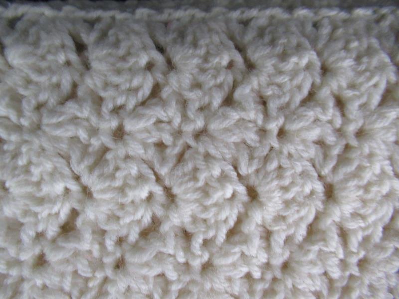 Vintage Handmade Knit Crochet Prayer Shaw Couchgan Lapgan Blanket with Fringe