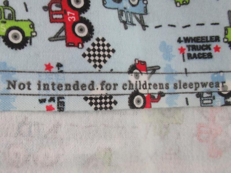 JoAnn Over 3 Yards Wheel Truck Races Fabric Panel Remnant Blue 4 Wheeler