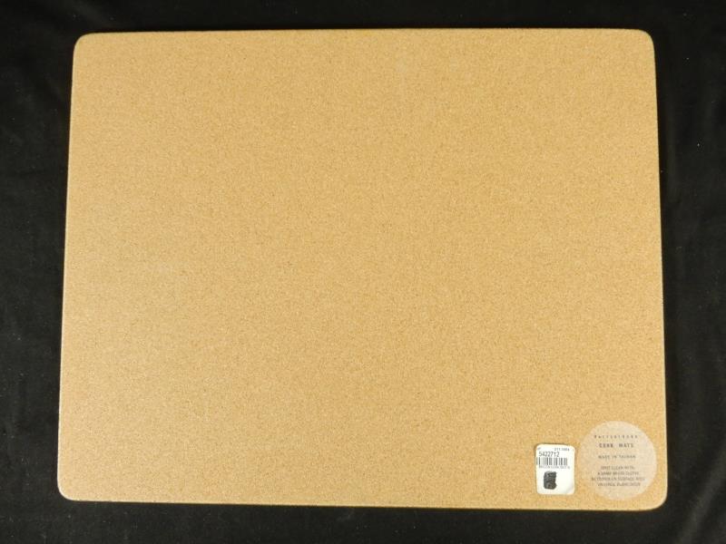 Lot of 2 Pottery Barn Blue and White Moroccan Cork Placemats Kitchen Table Decor
