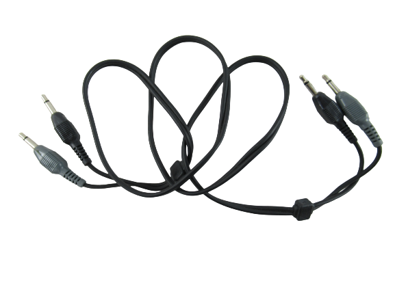 Lot of Vintage Aux Microphone Speaker Cables Cords Splitter Parts Accessories